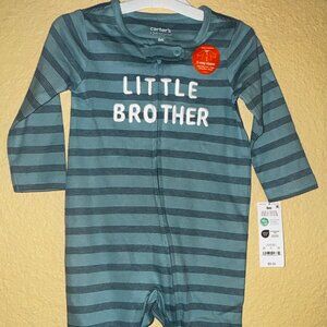 LOT OF TWO Carter's Boys One-Piece Footed Romper 6M (3-6 months) NEW w/TAGS